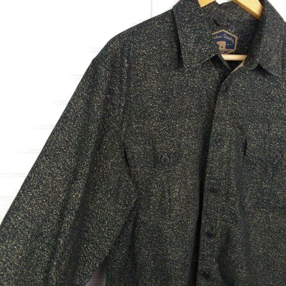 Freedom Foundry Chamois Heather Flannel Button Up Shirt Long Sleeves Size Large - Picture 3 of 9